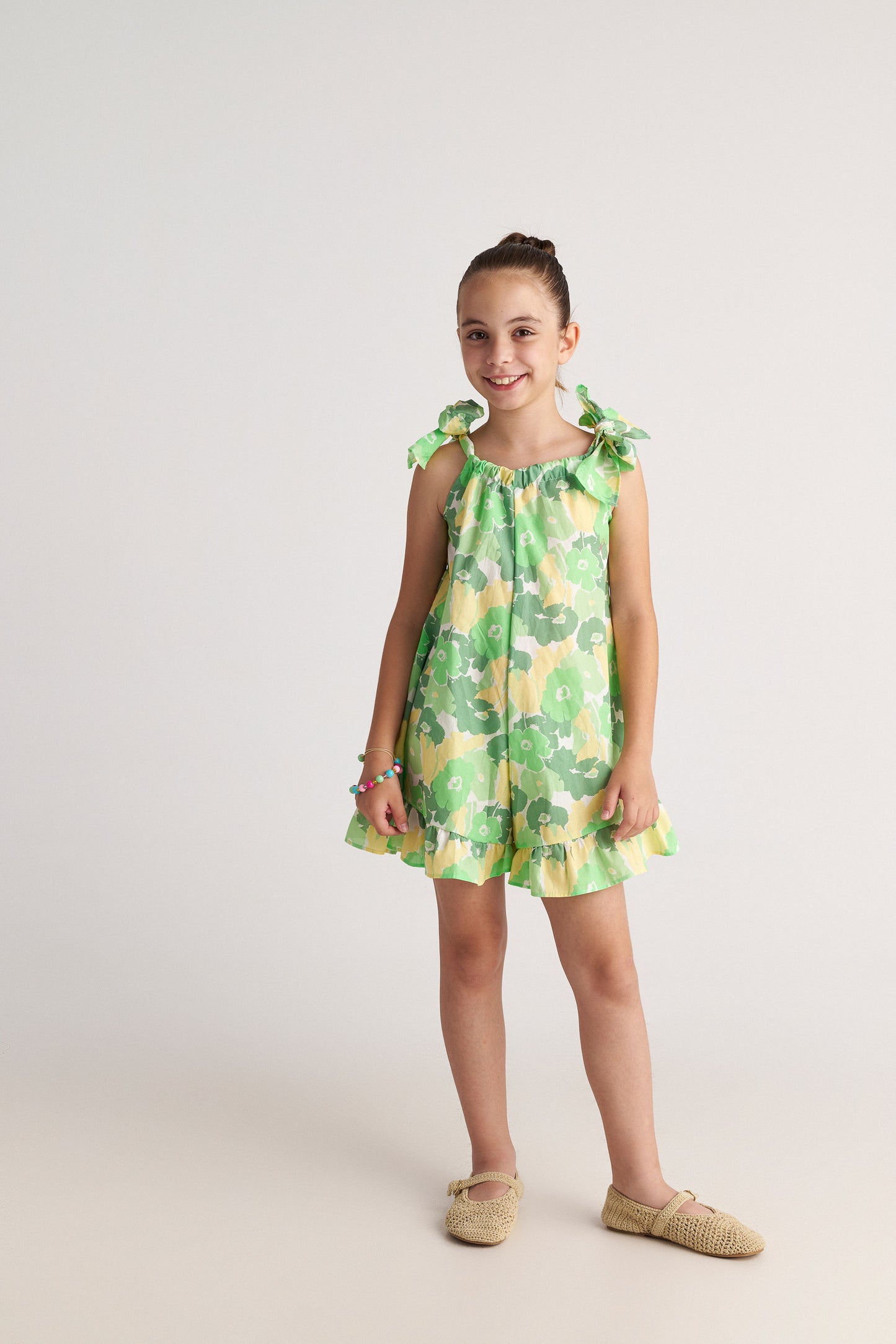 TC  LIME & SUGAR RUFFLES PLAYSUIT