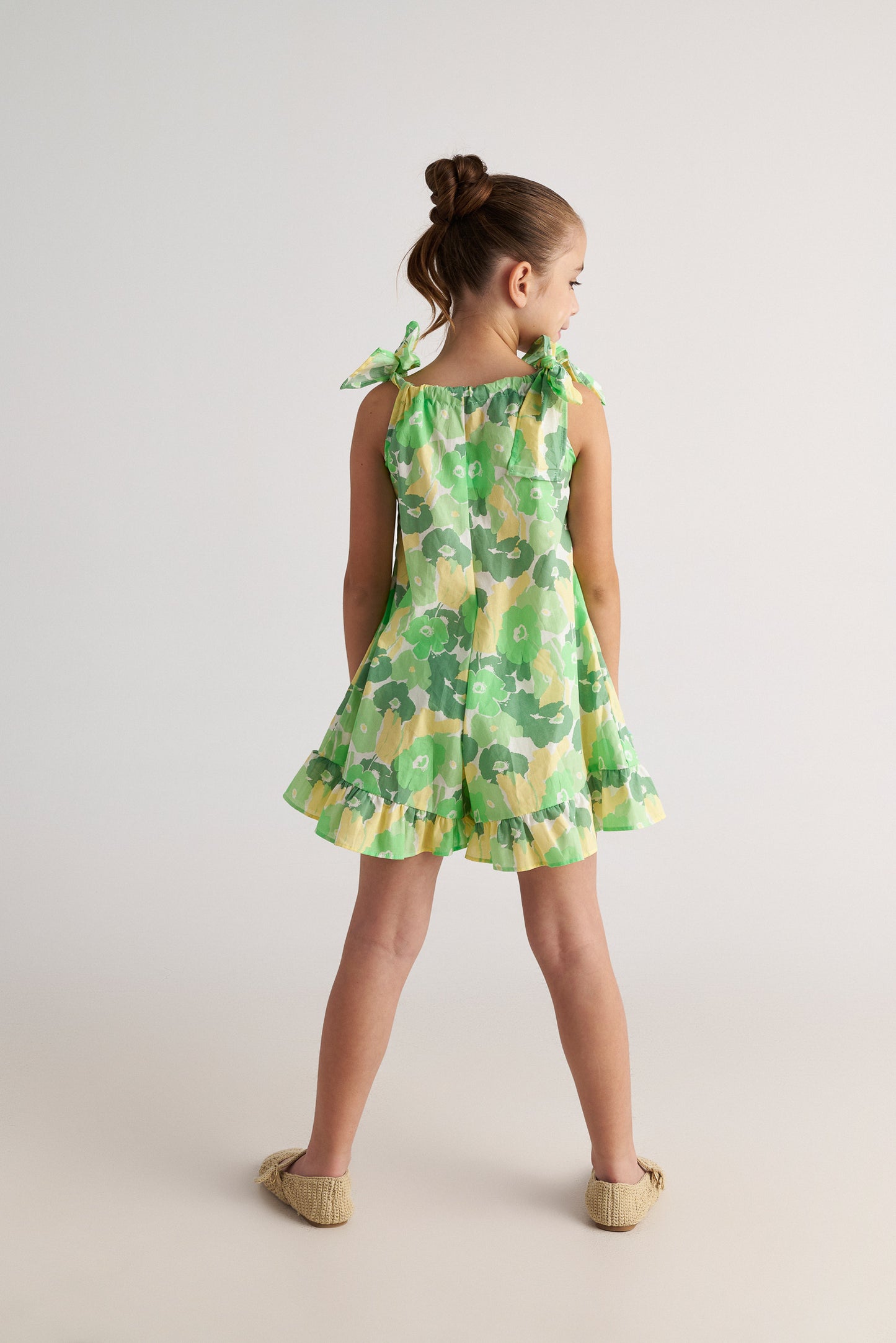 TC  LIME & SUGAR RUFFLES PLAYSUIT