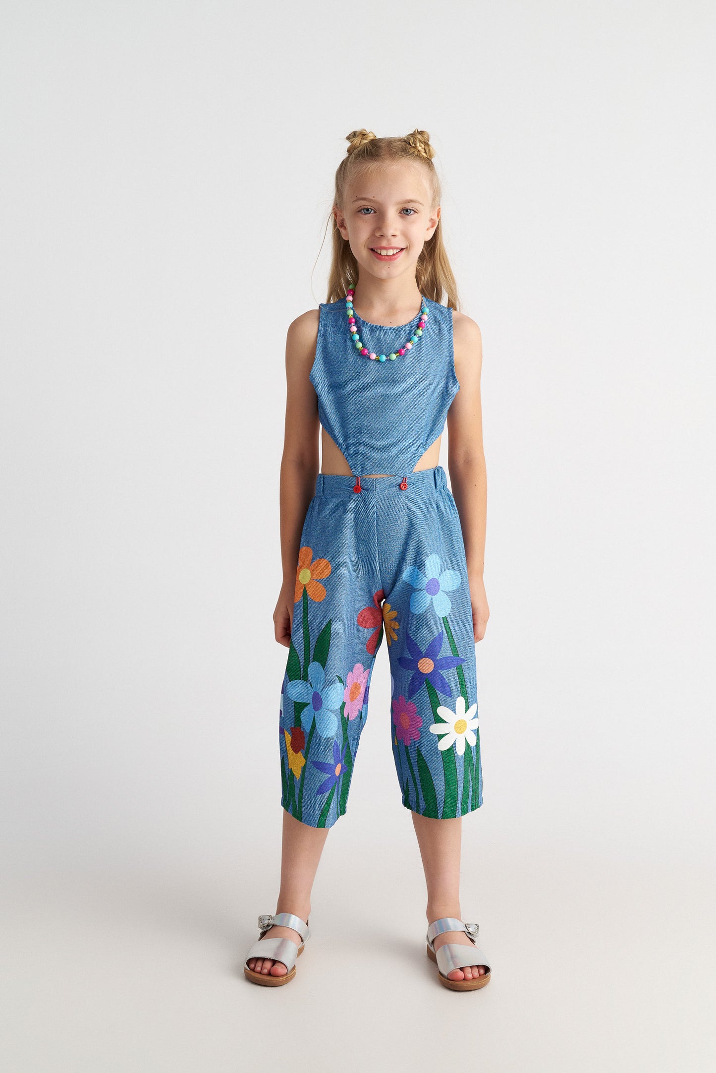TWO IN A CASTLE TWO PIECE FLOWER YOUNG JUMPSUIT