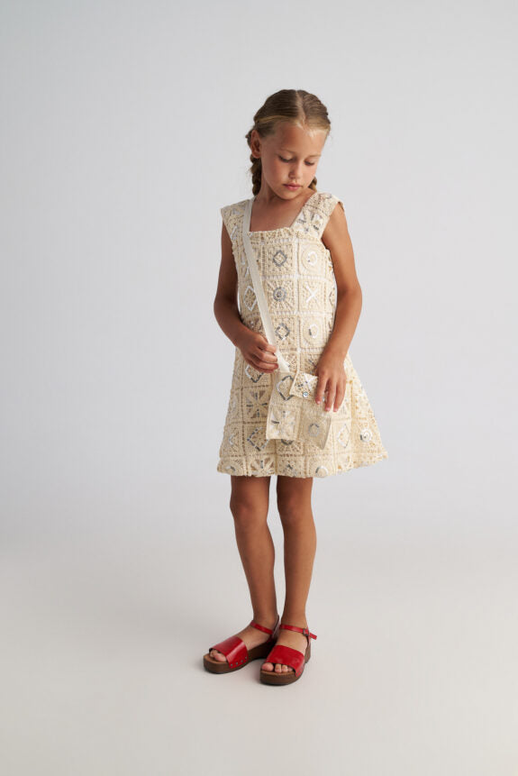 TWO INA CASTLE SANTORINI CROCHET MINI DRESS