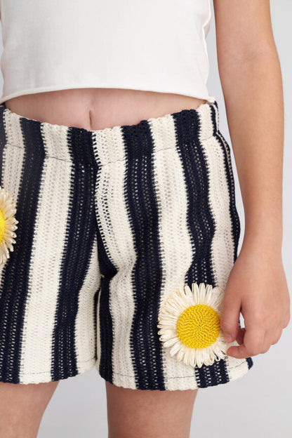 TWO IN A CASTLE SAILOR GIRL TOP & KNITTED SHORTS