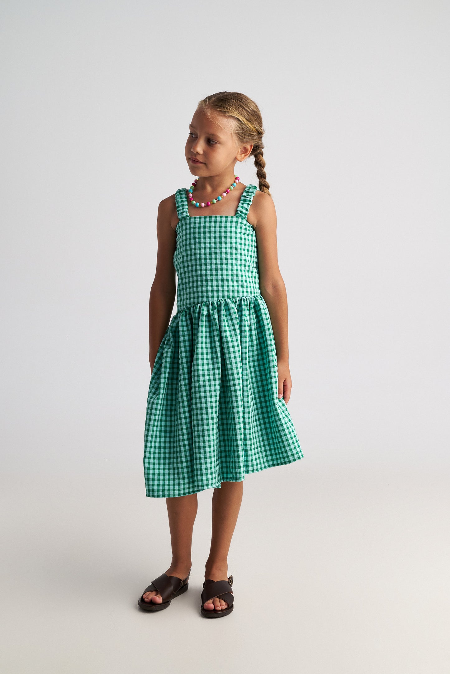 TWO IN A CASTLE FOREST SKY ASSYMETRIC DRESS