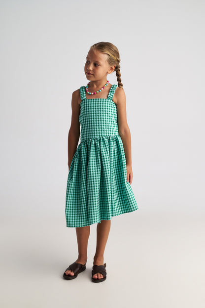TWO IN A CASTLE FOREST SKY ASSYMETRIC DRESS