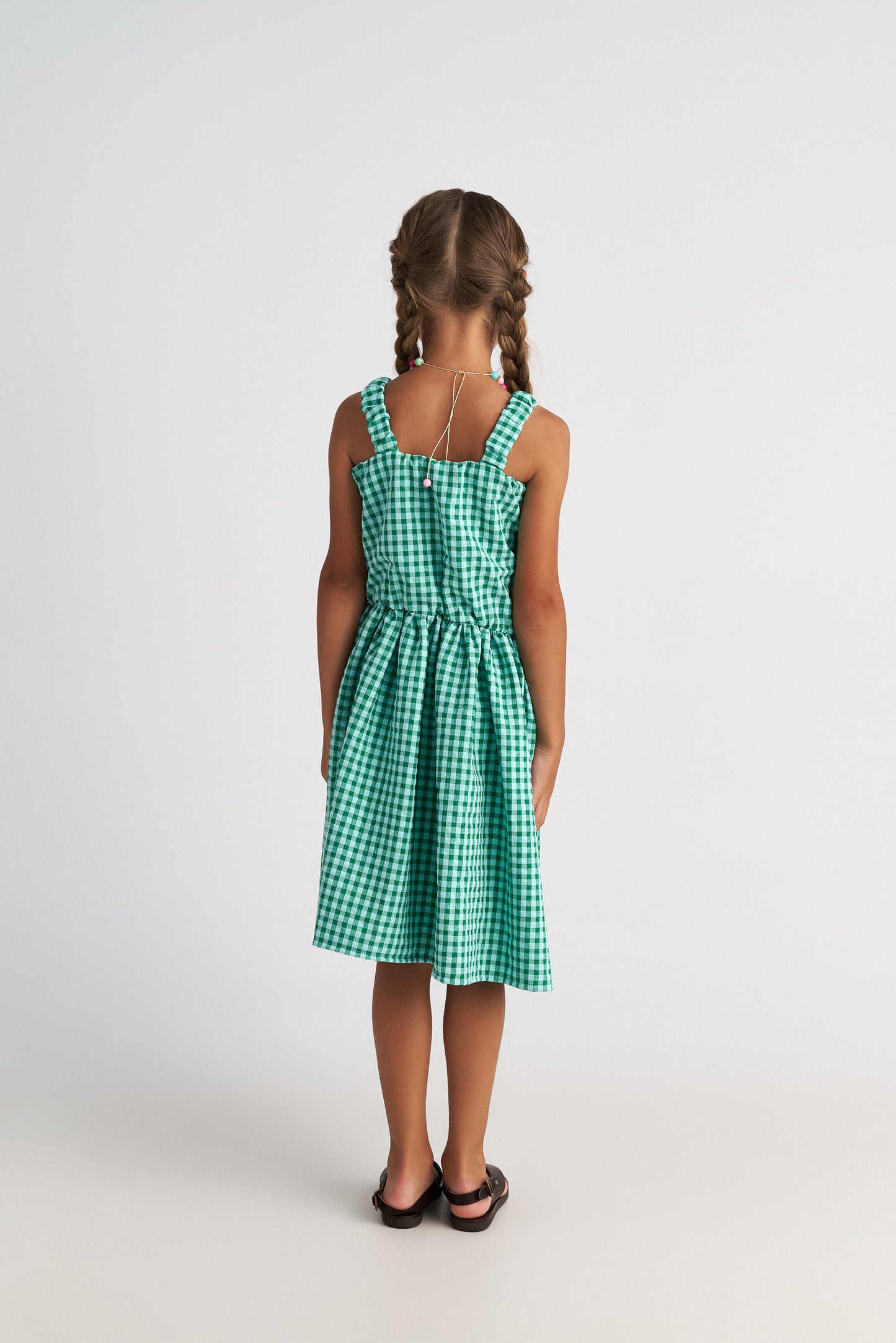 TWO IN A CASTLE FOREST SKY ASSYMETRIC DRESS