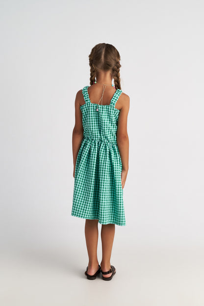 TWO IN A CASTLE FOREST SKY ASSYMETRIC DRESS