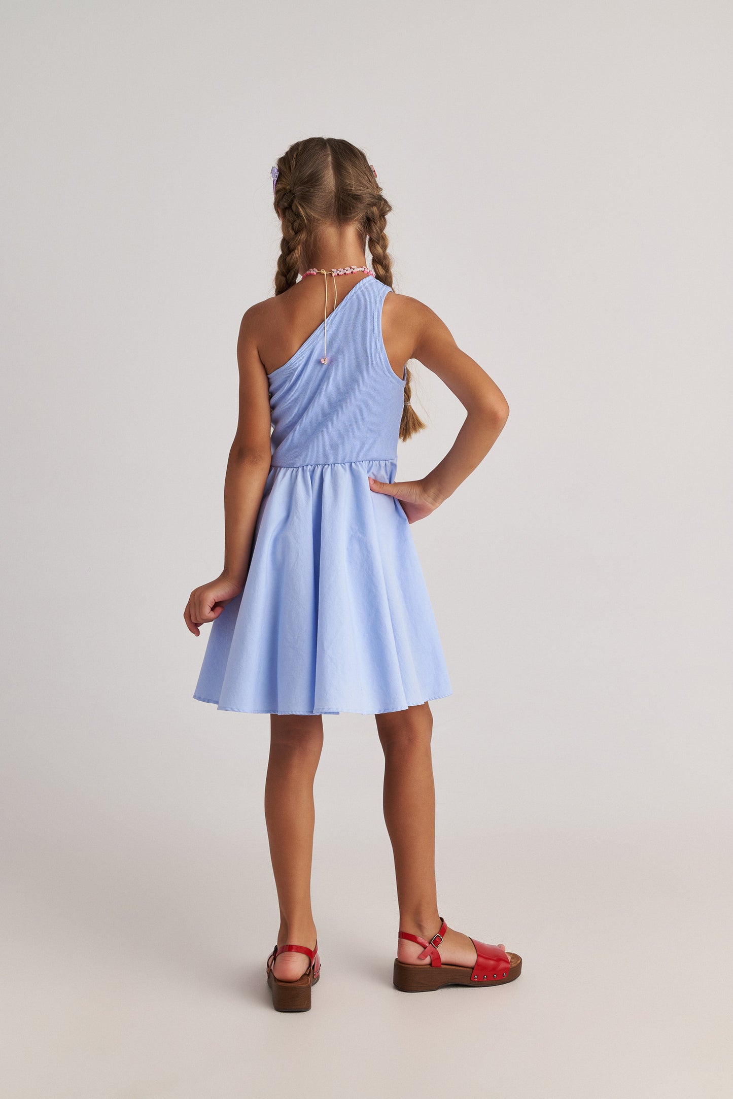 TWO IN A CASTLE SIMPLE IDEA BALLERINA ONE SHOULDER DRESS