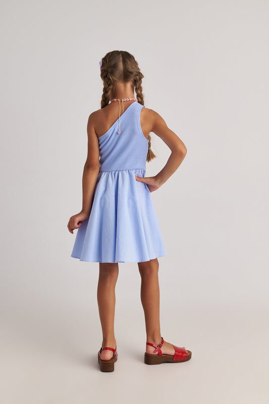 TWO IN A CASTLE SIMPLE IDEA BALLERINA ONE SHOULDER DRESS