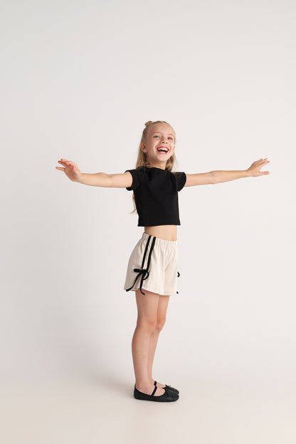 TWO IN A CASTLE MODERN CINDERELLA BALLET TOP & SHORTS SET