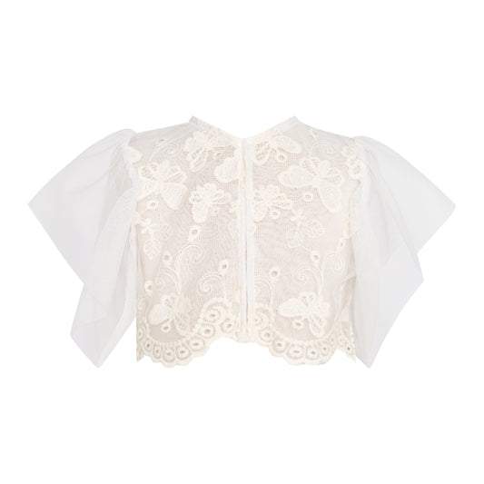 TWO IN A CASTLE THE FLOWER GIRLS BUTTERFLIES BABY CARDIGAN