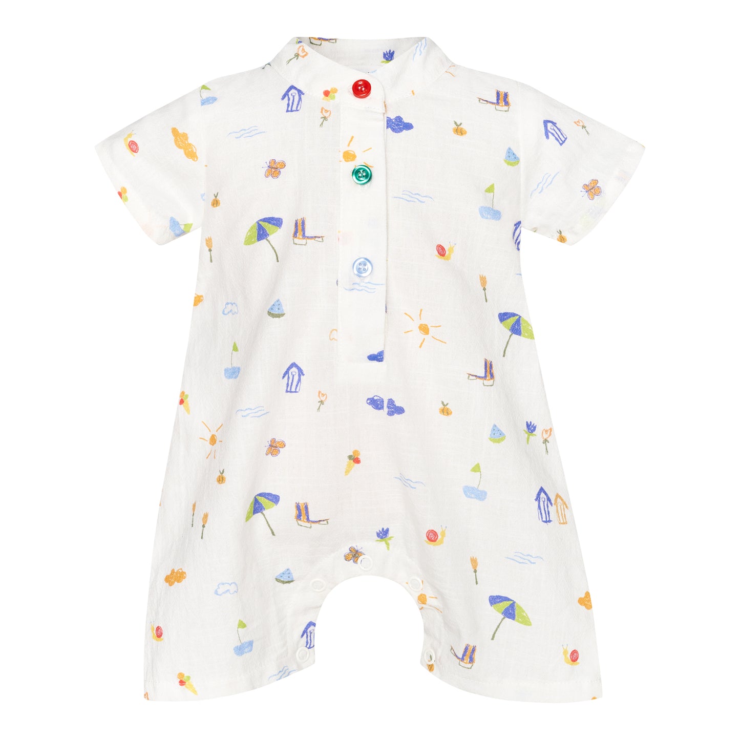 TWO IN A CASTLE ISLANDER MAO BABY PLAYSUIT
