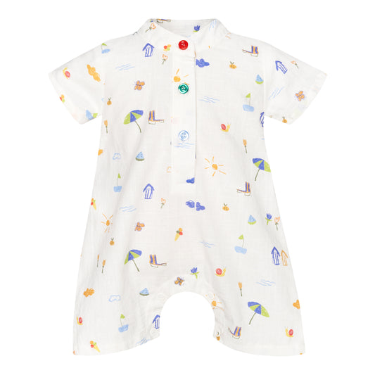 TWO IN A CASTLE ISLANDER MAO BABY PLAYSUIT