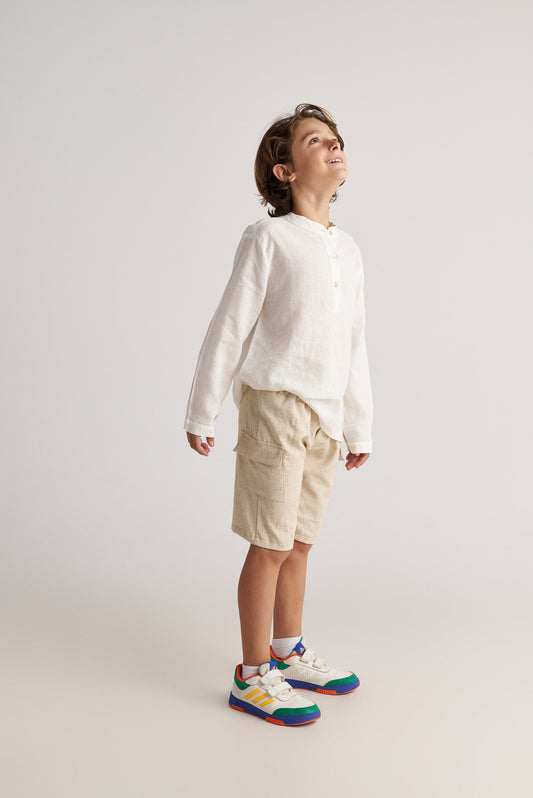 TWO IN A CASTLE SEA SALT CARGO LONG SHORTS