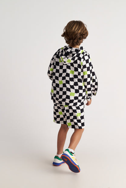 TWO IN A CASTLE CHESS NEON ΌΝΕΙΡΟ ALLOVER PRINT CARDIGAN