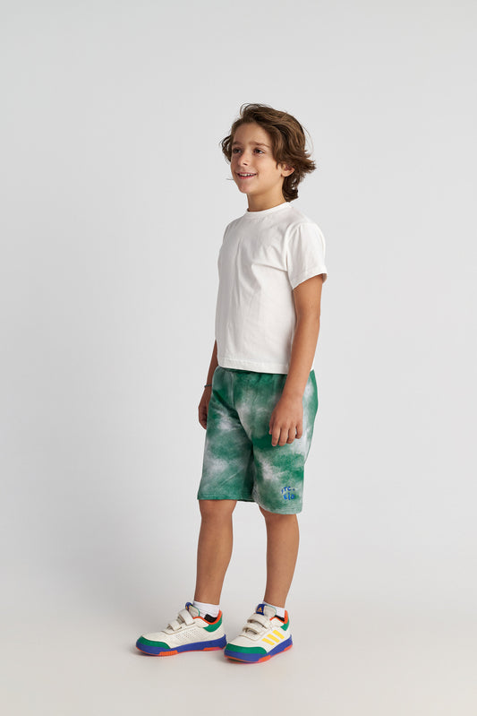 TWO IN A CASTLE LITTLE GARDENER TIE DYE SHORTS AND  T-SHIRT SET