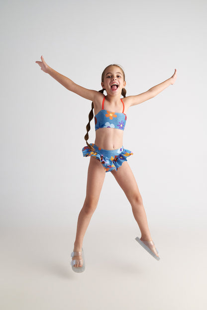 TC BOTANICAL FLORAL RUFFLE BIKINI