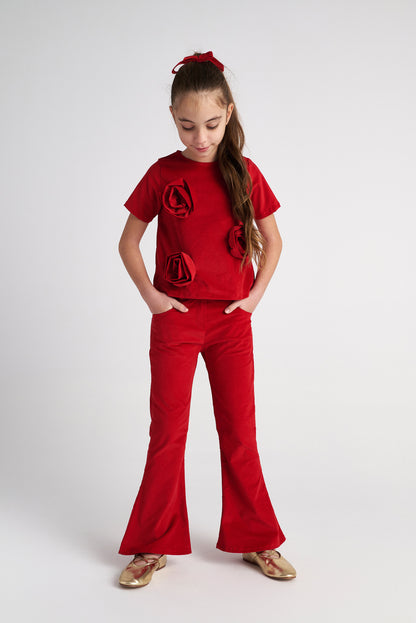TWO IN A CASTLE RUBY ROSES SET TOP AND FLLARE PANTS