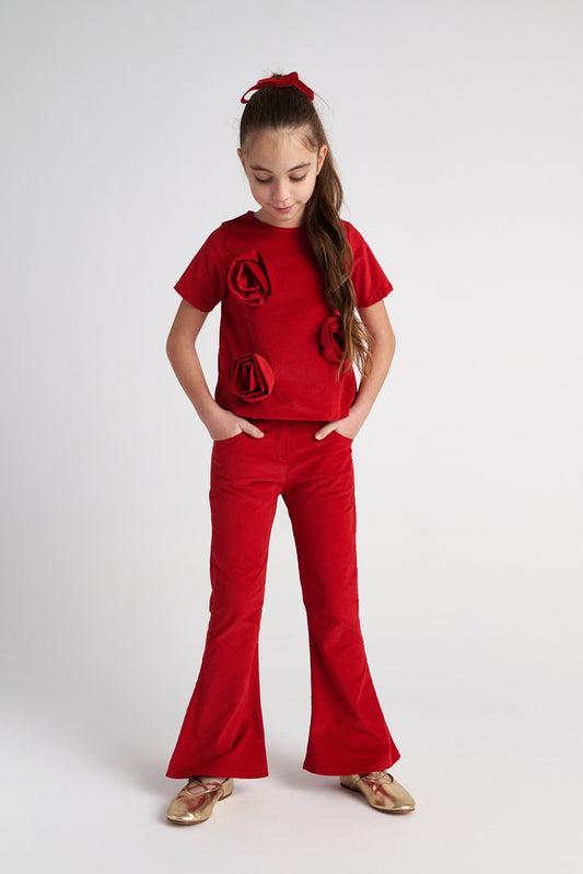 TWO IN A CASTLE RUBY ROSES SET TOP AND FLLARE PANTS