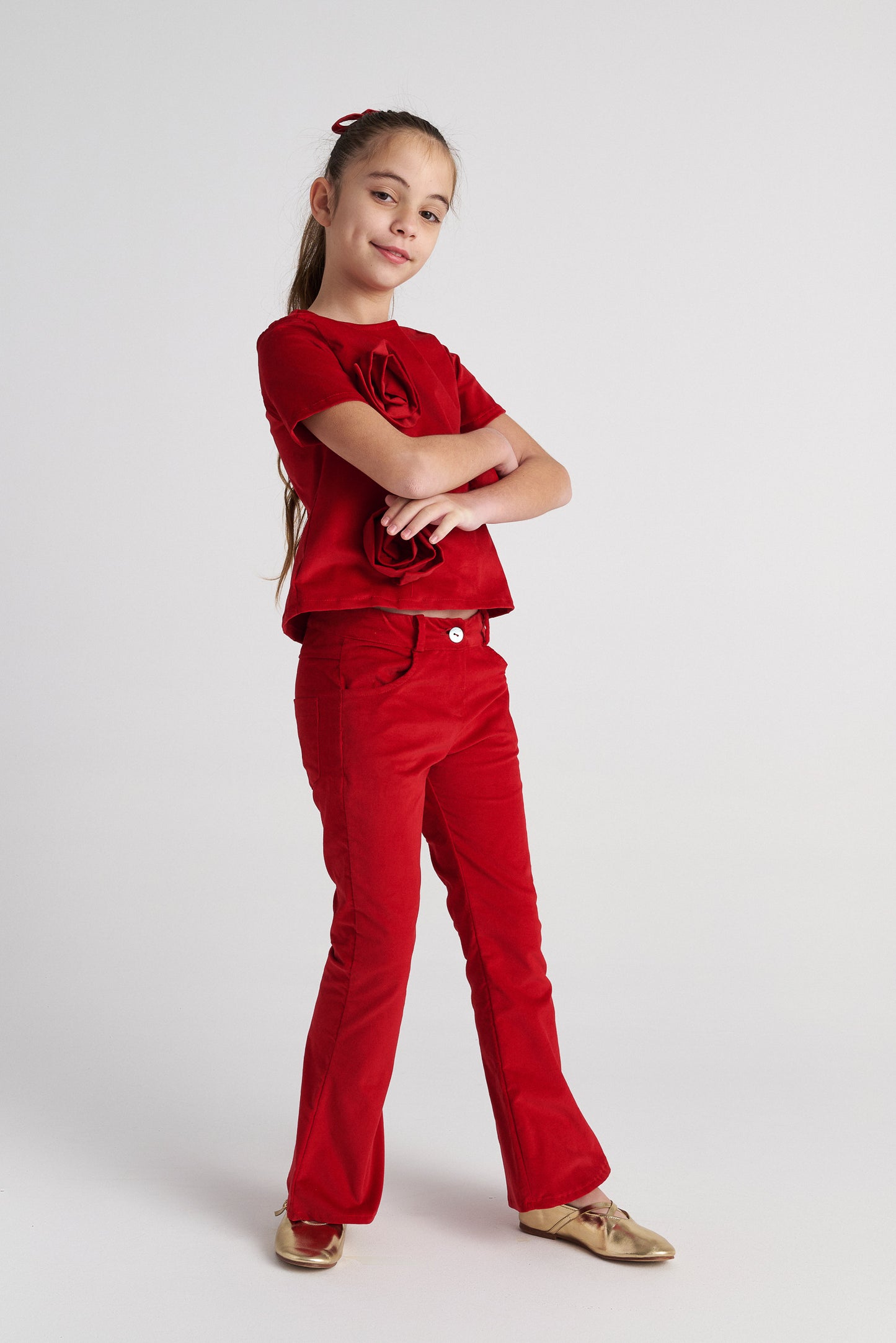 TWO IN A CASTLE RUBY ROSES SET TOP AND FLLARE PANTS