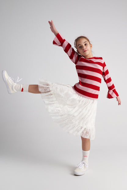 TWO IN A CASTLE KNITTED TOP AND TUTU SKIRT