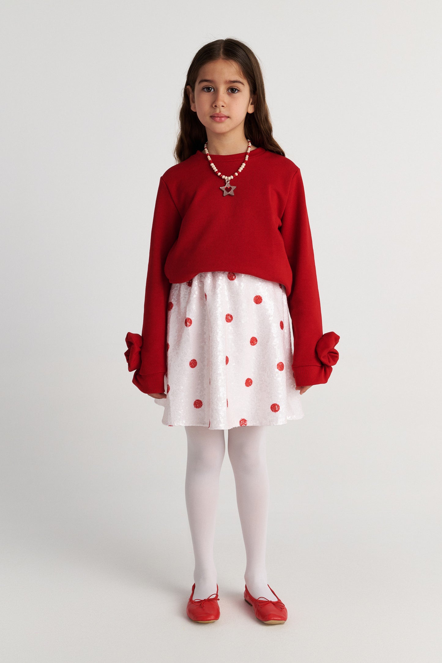 TWO IN A CASTLE POLKALAND SEQUINS POLKA DOTS SKIRT
