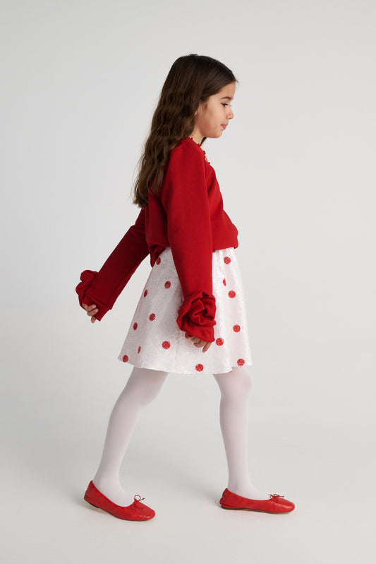 TWO IN A CASTLE POLKALAND SEQUINS POLKA DOTS SKIRT