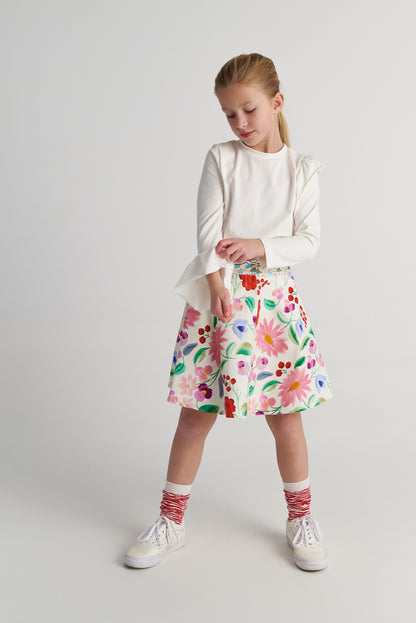 TWO IN A CASTLE HERE COMES THE SPRING ALLOVER SKIRT