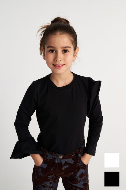 TWO IN A CASTLE BASICS RUFFLE TOP
