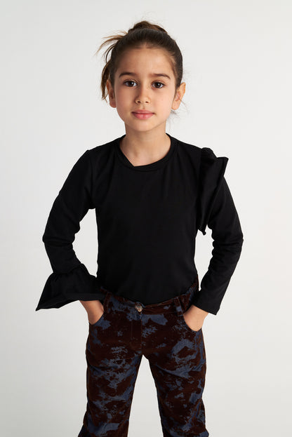 TWO IN A CASTLE BASICS RUFFLE TOP