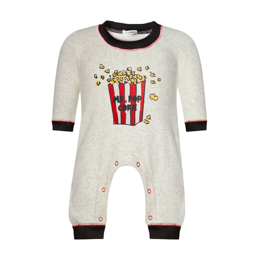 TWO IN CASTLE POP CORN BABY JUMPSUIT