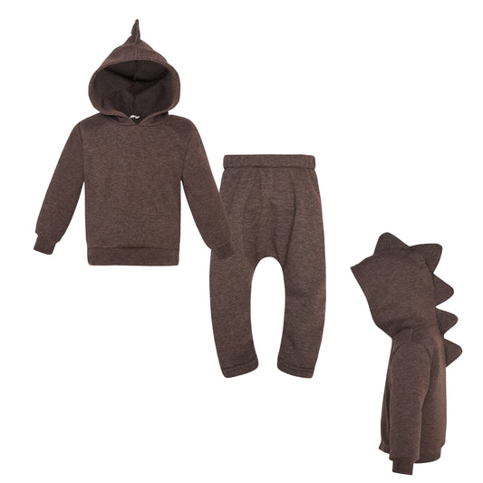 TWO IN A CASTLE SET DINO HOODIE & SLOUCH