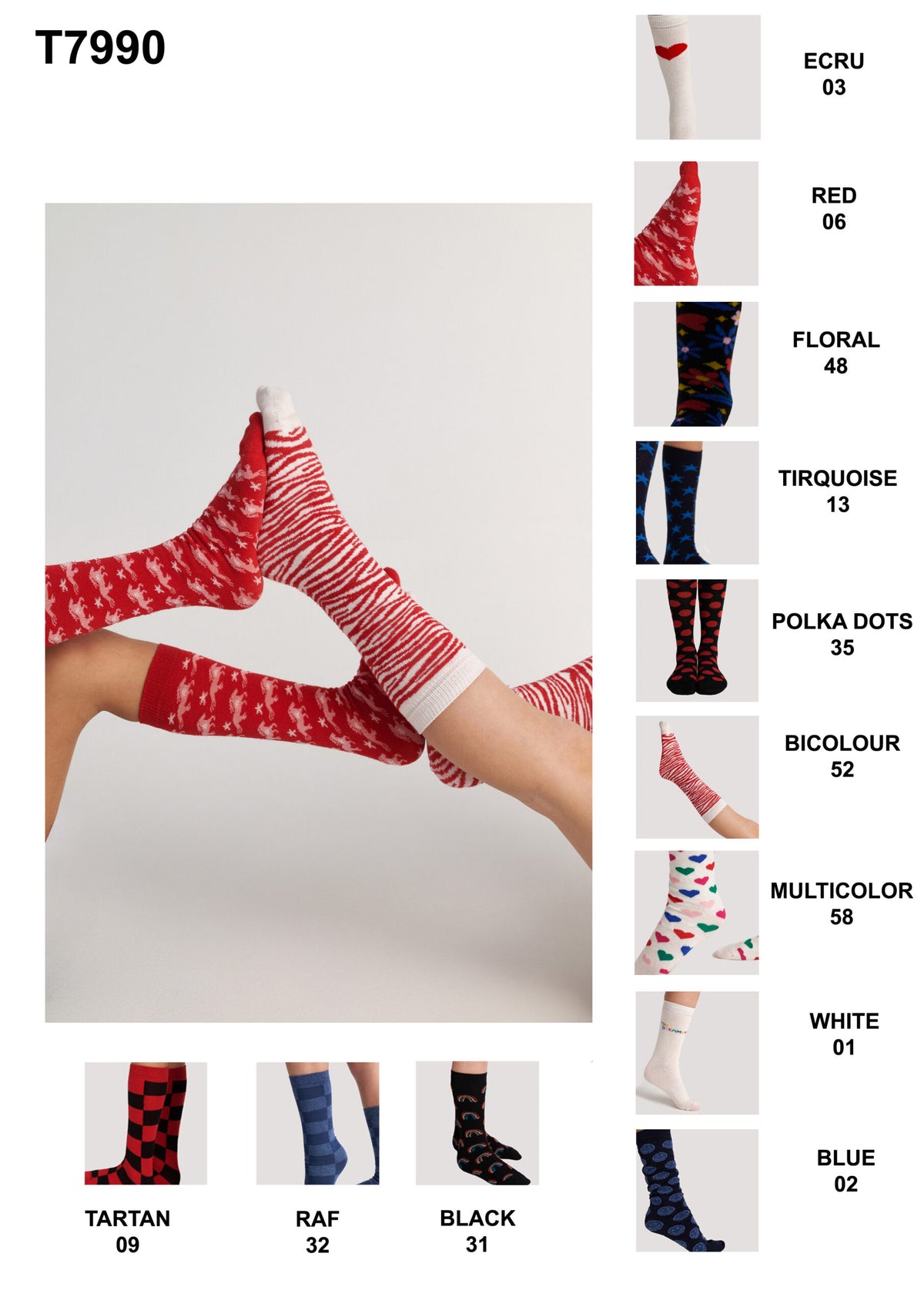 TWO IN A CASTLE X KIKI SOCKS BICOLOR 52