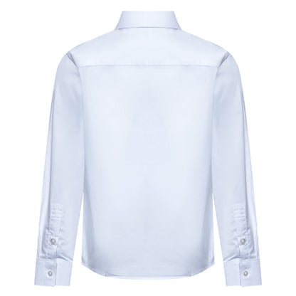 TRUSSARDI KIDS EMBROIDERED SWANA SHIRT