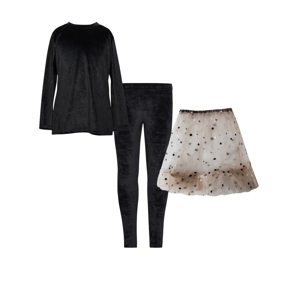TC THE FESTIVE DROP VELVET SET W/TULLE SKIRT