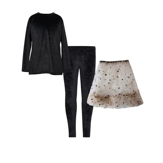 TC THE FESTIVE DROP VELVET SET W/TULLE SKIRT