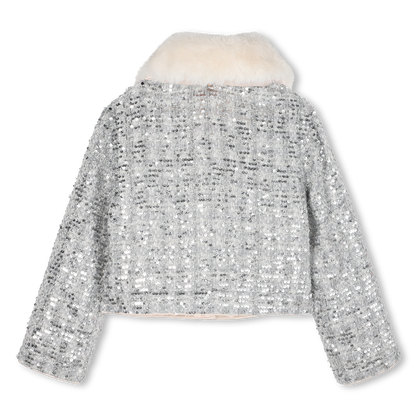 BILIIEBLUSH KIDS ALLOVER SEQUINS COAT