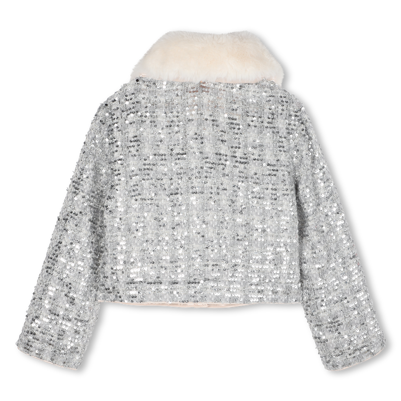 BILIIEBLUSH ALLOVER SEQUINS COAT