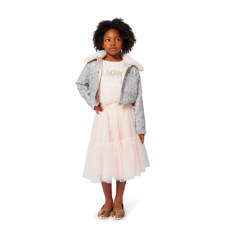 BILIIEBLUSH KIDS ALLOVER SEQUINS COAT