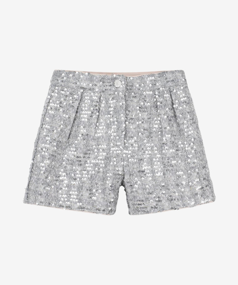 BILLIEBLUSH SILVER SEQUIN SHORT
