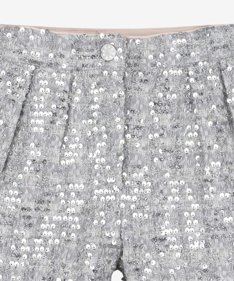 BILLIEBLUSH SILVER SEQUIN SHORT