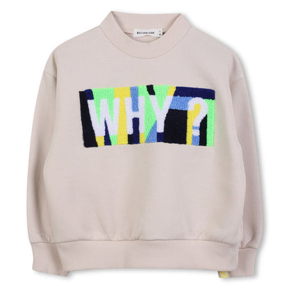 BILLIEBLUSH BOYS SWEATSHIRT WITH WHY LOGO