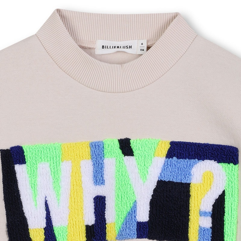 BILLIEBLUSH BOYS SWEATSHIRT WITH WHY LOGO