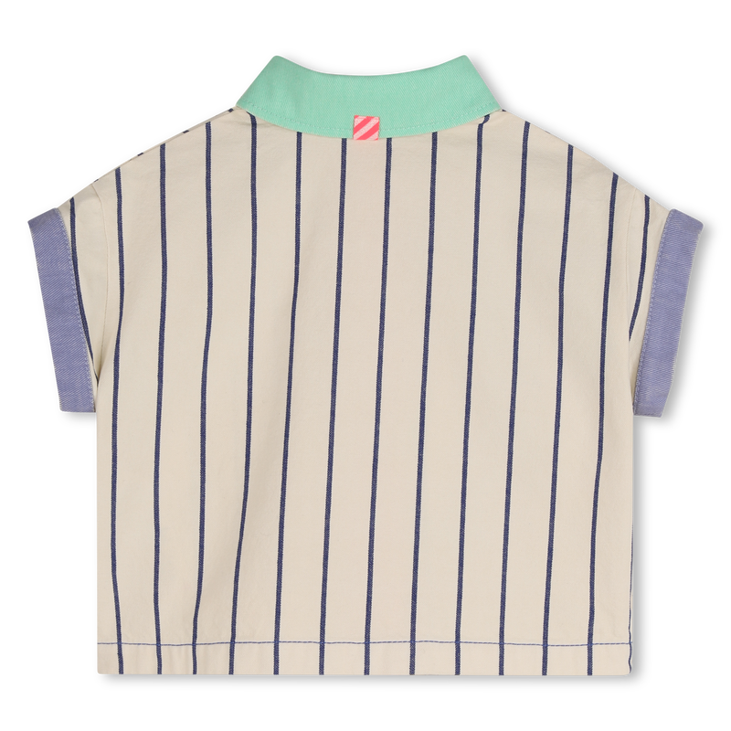 BILLIEBLUSH GIRLS STRIPED SHORT-SLEEVED SHIRT