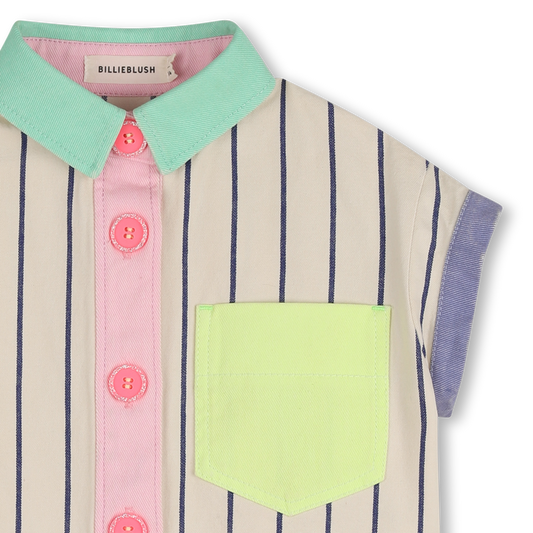 BILLIEBLUSH STRIPED SHORT-SLEEVED SHIRT