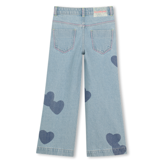 BILLIEBLUSH DENIM TROUSERS HEARTS