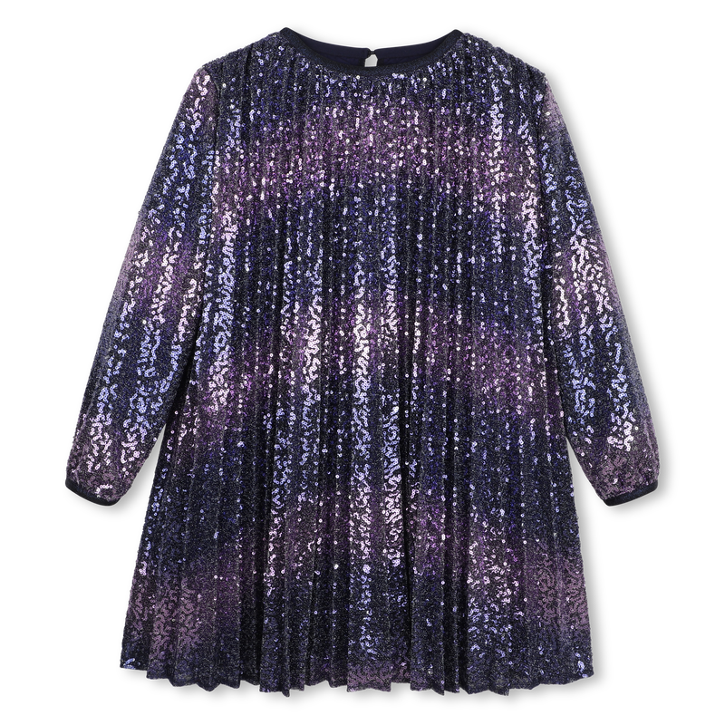 BILLIEBLUSH GIRLS PLEATED SHINY DRESS