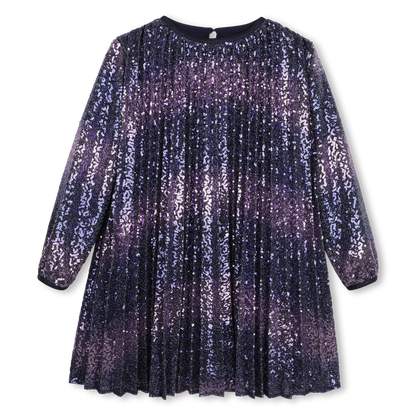 BILLIEBLUSH GIRLS PLEATED SHINY DRESS