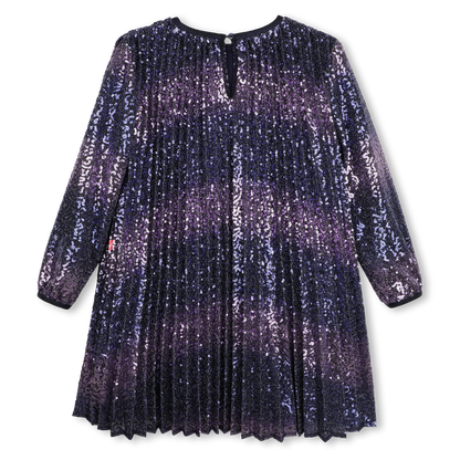 BILLIEBLUSH GIRLS PLEATED SHINY DRESS