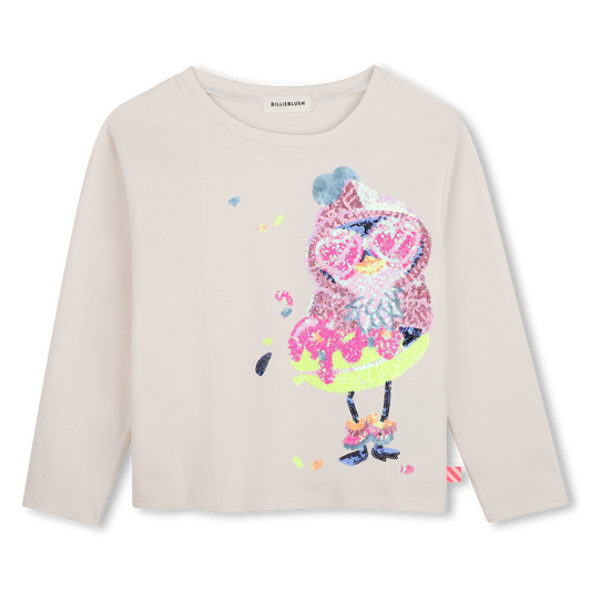 BILLIEBLUSH GIRLS SEQUINS DETAIL LS T SHIRT