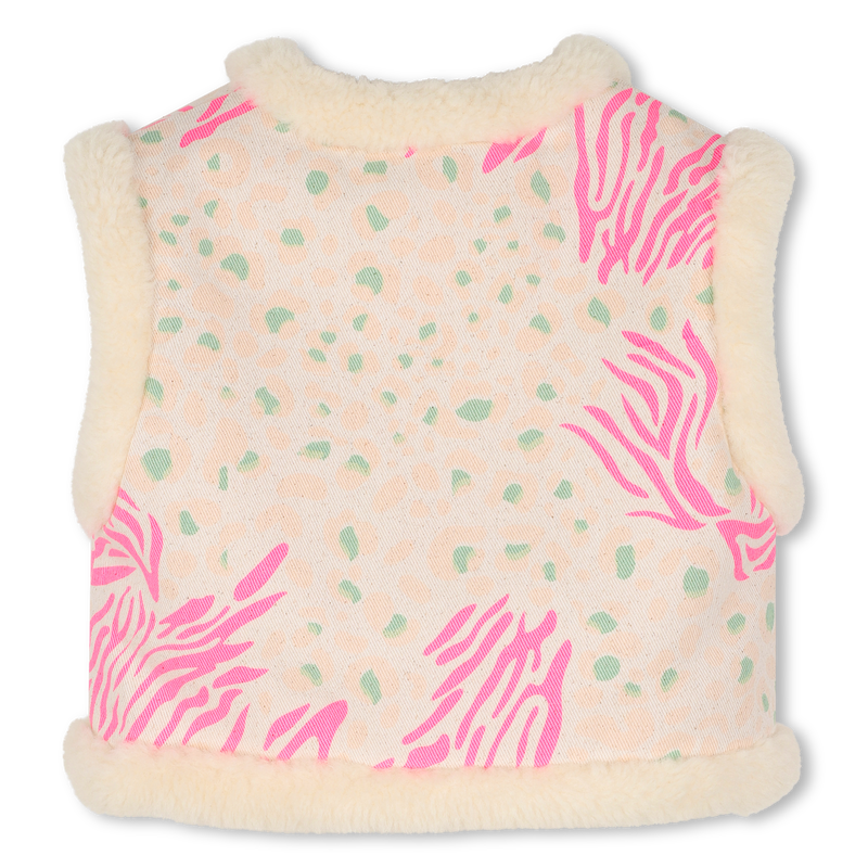 BILLIEBLUSH GIRLS FUR LEOPARD PRINT VEST