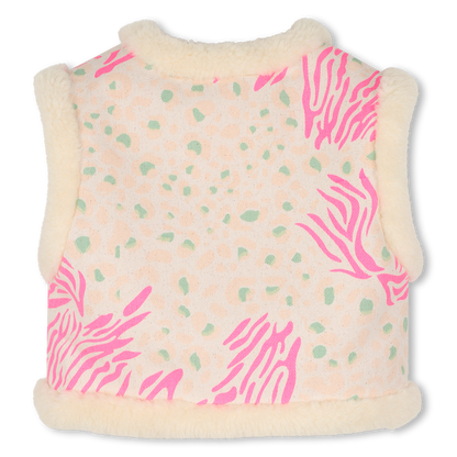 BILLIEBLUSH GIRLS FUR LEOPARD PRINT VEST
